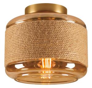 Lampa Sufitowa SLV, Pantilo Rope 19, ściemnialny, brąz rdzawy, salon, szkło, nowoczesny
