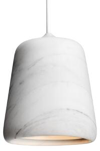 Lampa Wisząca New Works, Material The Originals, ściemnialny, biały, salon, kamień, design