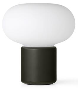 Zewnętrzna Lampa New Works, Karl-Johan, ściemnialny, zielony, taras, tworzywo sztuczne, design