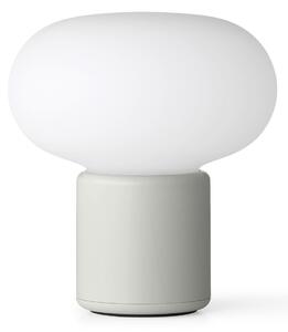 Zewnętrzna Lampa New Works, Karl-Johan, ściemnialny, szary, taras, tworzywo sztuczne, design