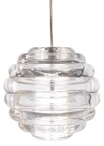 Lampa Wisząca Tom Dixon, Press Sphere, ściemnialny, transparentny, salon, szkło, design