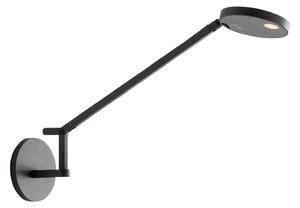 Lampa Ścienna Artemide, Demetra Micro, ściemnialny, czarny, gabinet | pracownia, metal, design