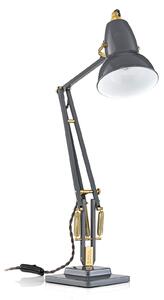 Lampa Stołowa Anglepoise, Original 1227 Brass, szary, gabinet | pracownia, metal, industrialny