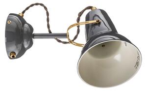 Lampa Ścienna Anglepoise, Original 1227 Brass, ściemnialny, szary, salon, metal, industrialny