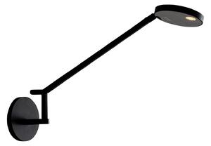 Lampa Ścienna Artemide, Demetra Micro, ściemnialny, czarny, gabinet | pracownia, metal, design