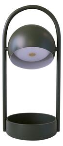 Lampa Stołowa FRANDSEN, Ball Portable, ściemnialny, zielony, salon, metal