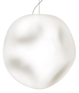 Lampa Wisząca Foscarini, Hoba Grande, ściemnialny, biały, salon, szkło, design