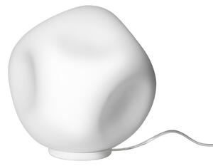 Lampa Stołowa Foscarini, Hoba Media, ściemnialny, biały, salon, szkło, design
