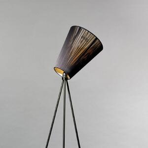 Lampa Podłogowa Northern, Oslo Wood, ściemnialny, czarny, salon, tkanina | tekstylia, design