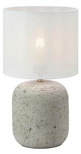 Lampa Stołowa Markslöjd, szary, salon, tkanina | tekstylia