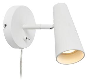 Lampa Ścienna Markslöjd, Crest, ściemnialny, biały, salon, metal, nowoczesny