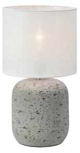 Lampa Stołowa Markslöjd, szary, salon, tkanina | tekstylia