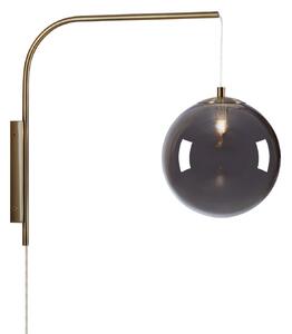 Lampa Ścienna Markslöjd, Dione, złoty | mosiężny, salon, metal
