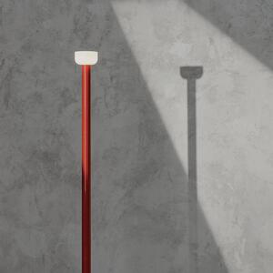 Lampa Podłogowa FLOS, Bellhop, ściemnialny, czerwony, salon, metal, design