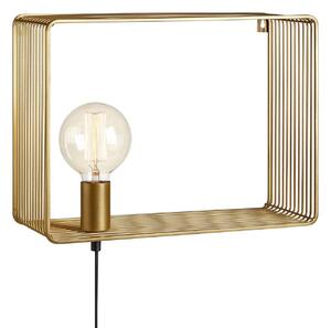 Lampa Ścienna Markslöjd, Shelf, złoty | mosiężny, salon, metal, skandynawski