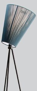 Lampa Podłogowa Northern, Oslo Wood, ściemnialny, czarny, salon, tkanina | tekstylia, design