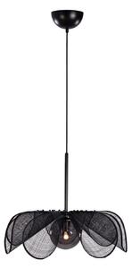 Lampa Wisząca Markslöjd, Styrka, ściemnialny, czarny, salon, tkanina | tekstylia