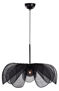 Lampa Wisząca Markslöjd, Styrka, ściemnialny, czarny, salon, tkanina | tekstylia