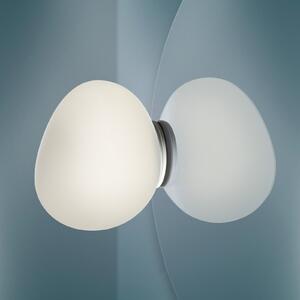 Lampa Ścienna Foscarini, Gregg piccola, ściemnialny, biały, łazienka, szkło, design