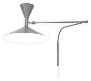 Lampa Ścienna Nemo Lighting, Lampe de Marseille, szary, salon, metal