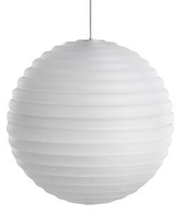 Lampa Wisząca Tom Dixon, Press Sphere, ściemnialny, biały, salon, szkło, design