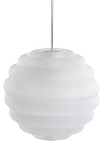 Lampa Wisząca Tom Dixon, Press Sphere, ściemnialny, biały, salon, szkło, design