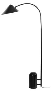 Lampa Podłogowa Lucande, Alviero, czarny, salon, metal, vintage