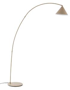 Lampa Podłogowa Lindby, Triangolo, beżowy, salon, metal, nowoczesny