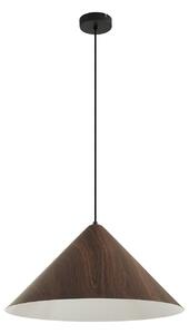 Lampa Wisząca Lindby, Clarine, ściemnialny, drewniany, jadalnia, metal, nowoczesny