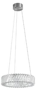 Lampa Wisząca Lucande, Glacis, transparentny, salon, szkło, design