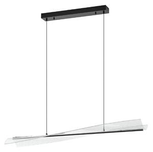 Lampa Wisząca Lucande, Vellia, czarny, salon, metal, nowoczesny