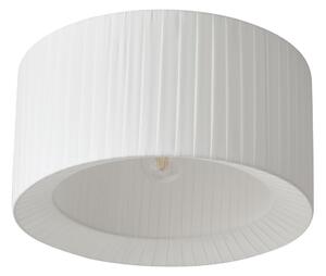 Lampa Sufitowa Lindby, Virelle, ściemnialny, biały, salon, tkanina | tekstylia