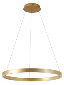 Lampa Wisząca Lucande, Yonam, ściemnialny, złoty | mosiężny, jadalnia, metal, nowoczesny