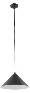 Lampa Wisząca Lindby, Clarine, ściemnialny, czarny, jadalnia, metal, nowoczesny
