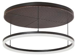 Lampa Sufitowa Lucande, Orven, ściemnialny, czarny, salon, metal, nowoczesny
