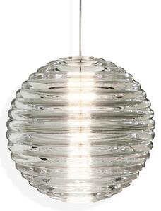 Lampa Wisząca Tom Dixon, Press Sphere, ściemnialny, transparentny, salon, szkło, design