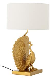 Lampa Stołowa Bloomingville, Peacock, złoty | mosiężny, salon, tworzywo sztuczne