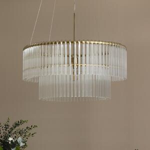 Lampa Wisząca Globen Lighting, HOOK, ściemnialny, transparentny, salon, szkło, design