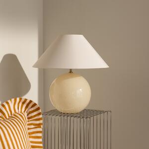 Lampa Stołowa Globen Lighting, IRIS, beżowy, salon, tkanina | tekstylia, design