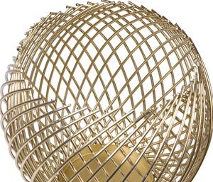Zestaw dwóch świeczników złoty koszyki glamour nowoczesny Tanduy Beliani