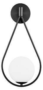 NOWOCZESNA LAMPA ŚCIENNA KINKIET CZARNY FORNERI D15 LUMINA DECO