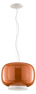 Lampa Wisząca Foscarini, Chouchin 1, ściemnialny, pomarańczowy, kuchnia, szkło, design