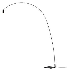 Lampa Podłogowa Nemo Lighting, Fox, ściemnialny, czarny, salon, metal, nowoczesny