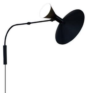 Lampa Ścienna Nemo Lighting, Lampe de Marseille, czarny, salon, metal
