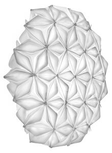 Lampa Sufitowa Slamp, La Vie, ściemnialny, biały, salon, tworzywo sztuczne, design