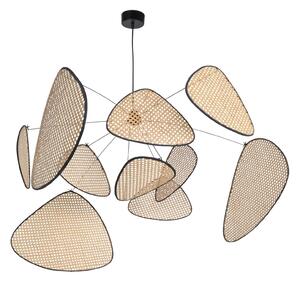 Lampa Wisząca MARKET SET, Screen XL, ściemnialny, drewniany, salon, drewno, design
