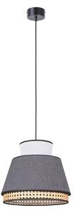 Lampa Wisząca MARKET SET, Singapour XM, ściemnialny, czarny, salon, tkanina | tekstylia, design