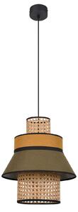Lampa Wisząca MARKET SET, Singapour XML, ściemnialny, zielony, salon, tkanina | tekstylia, design