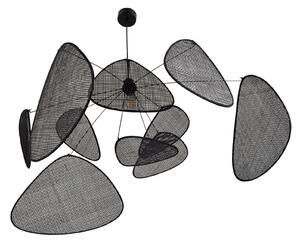 Lampa Wisząca MARKET SET, Screen XL, ściemnialny, czarny, salon, drewno, design