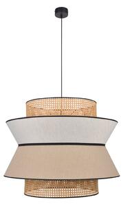 Lampa Wisząca MARKET SET, Singapour XXL, ściemnialny, beżowy, salon, tkanina | tekstylia, design